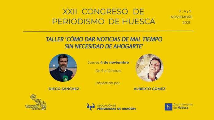 Diego Sánchez y Alberto Gómez están al frente del taller sobre información meteorológica