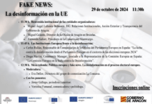 Inscripciones abiertas en la jornada ‘Fake News: La desinformación en la UE’