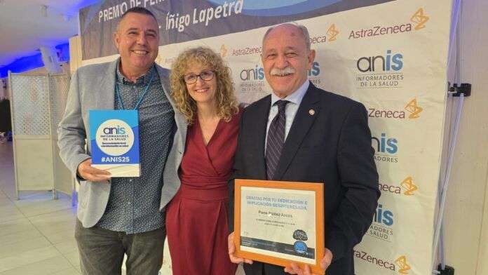 Marcos Ruiz y Paco Núñez, reconocidos por la Asociación Nacional de Informadores de Salud (ANIS)