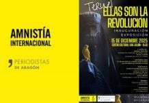 Amnistía Internacional Aragón organiza el 15 de diciembre un acto en Teruel en colaboración con Periodistas de Aragón