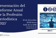 Asiste a la presentación del Informe Anual de la Profesión Periodística de la APM