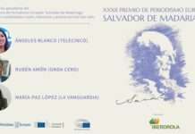 Rubén Amón, Ángeles Blanco y María-Paz López, ganadores de la XXXII edición del Premio de Periodismo Europeo “Salvador de Madariaga”