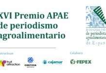 APAE abre la convocatoria de la XVI edición de sus Premios de Periodismo Agroalimentario