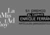 Abierto el plazo para presentar candidaturas al 51 “Premio El Ciervo-Enrique Ferrán” de artículos periodísticos