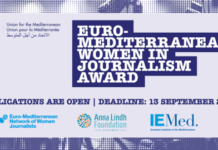 Nuevo premio euromediterráneo para celebrar a las mujeres periodistas