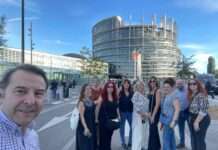 Periodistas de Aragón viaja a Estrasburgo para conocer el futuro de Europa y del sector